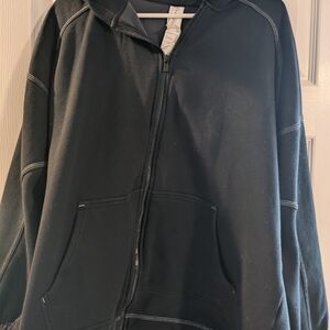 Fabletics Black Zip-Up Jacket